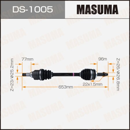 Drive shaft Masuma, DS-1005