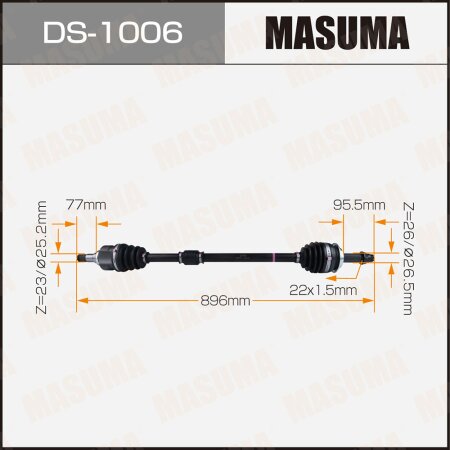 Drive shaft Masuma, DS-1006