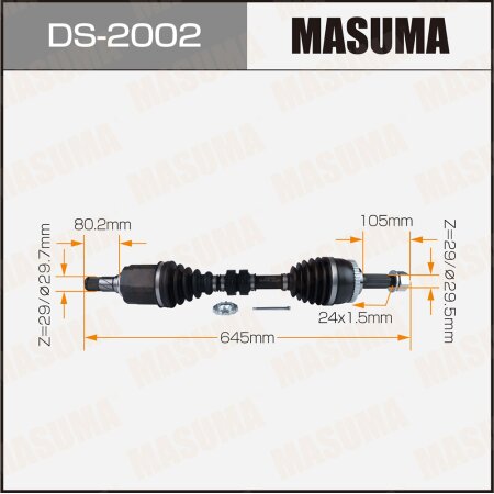 Drive shaft Masuma, DS-2002