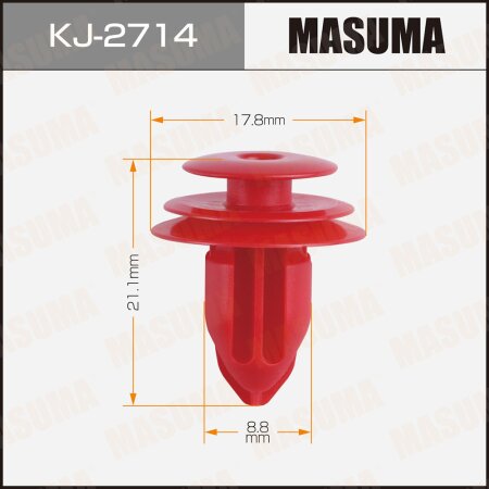 Retainer clip Masuma plastic, KJ-2714