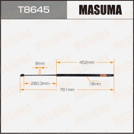 Gas spring hood, T8645