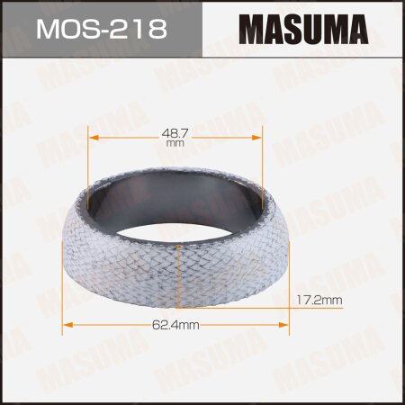 Exhaust pipe gasket Masuma 48,7x62,4x17,2, MOS-218