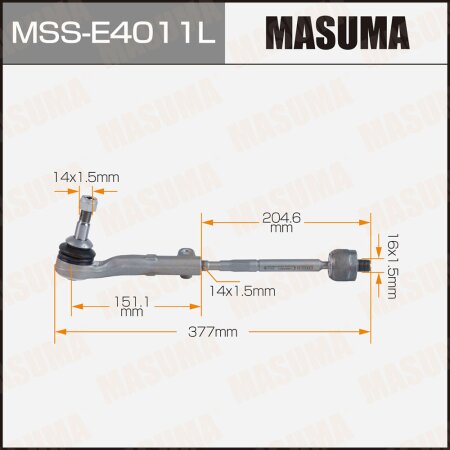 Tie rod end kit Masuma, MSS-E4011L