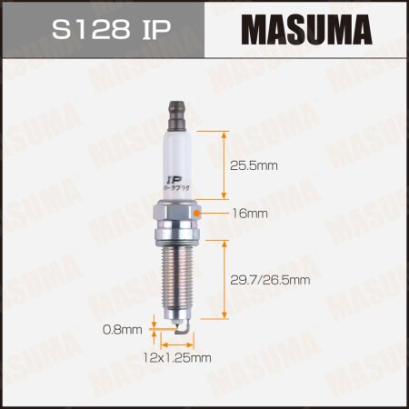 Spark plug Masuma iridium (94290) ILZKR8A, S128IP