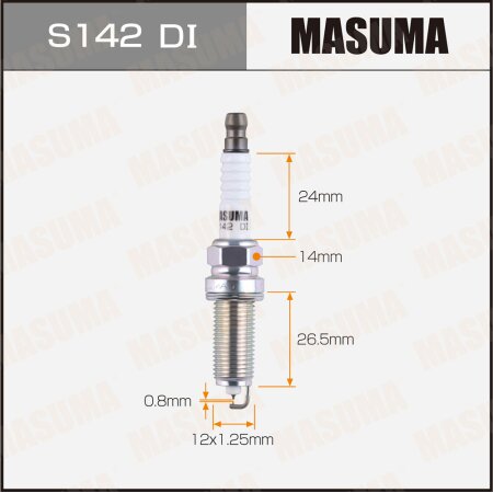 Spark plug Masuma iridium+iridium(97939) DILKAR7S8, S142DI