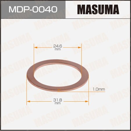 Oil drain plug washer (gasket) Masuma, MDP-0040