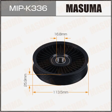 Drive belt tensioner pulley Masuma, MIP-K336