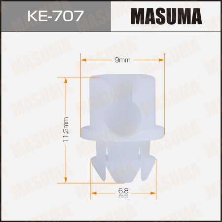 Retainer clip Masuma plastic, KE-707