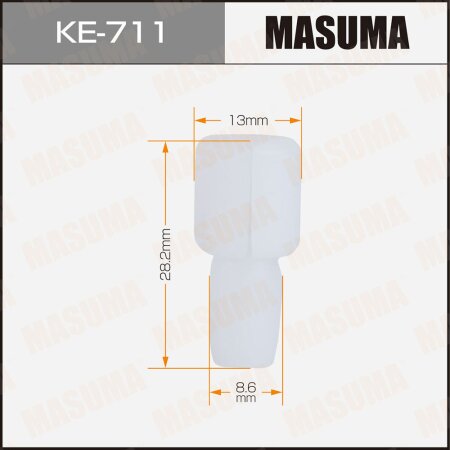 Retainer clip Masuma plastic, KE-711