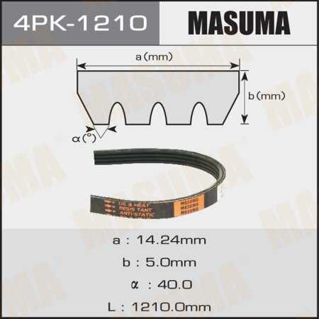 Drive V-Ribbed belt Masuma, 4PK-1210