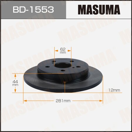 Brake disk Masuma, BD-1553