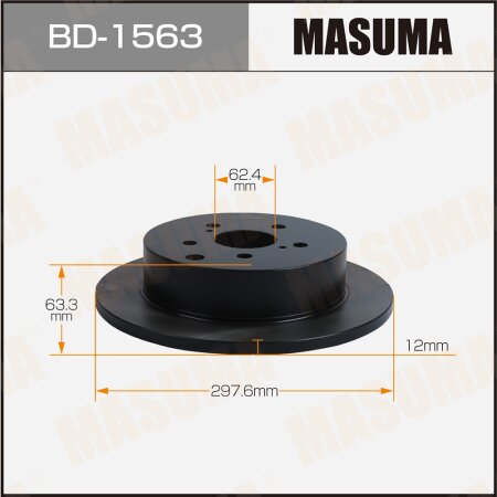 Brake disk Masuma, BD-1563