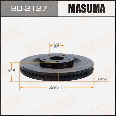 Brake disk Masuma, BD-2127
