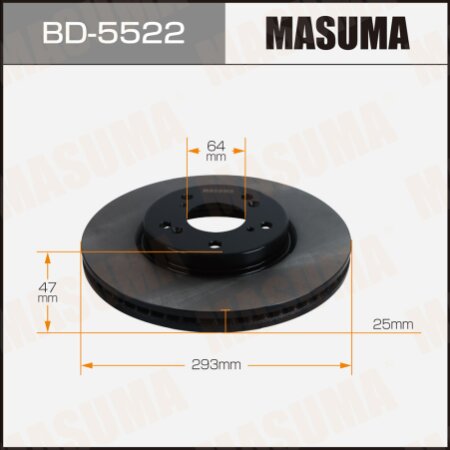Brake disk Masuma, BD-5522