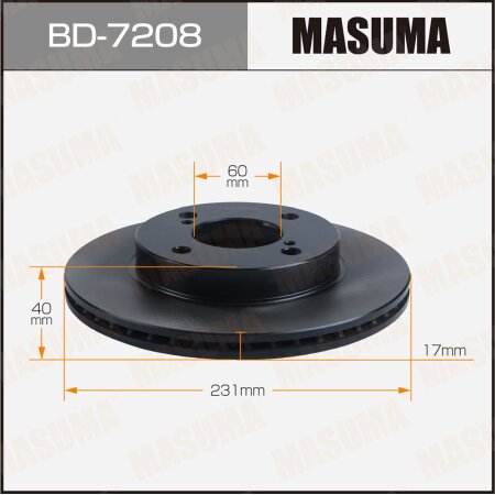 Brake disk Masuma, BD-7208