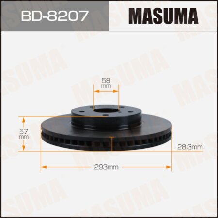 Brake disk Masuma, BD-8207