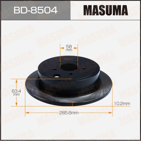 Brake disk Masuma, BD-8504