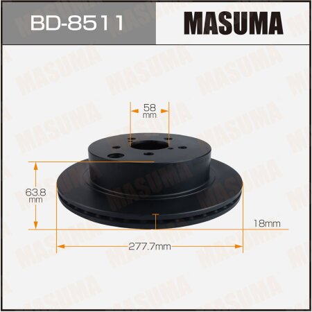 Brake disk Masuma, BD-8511