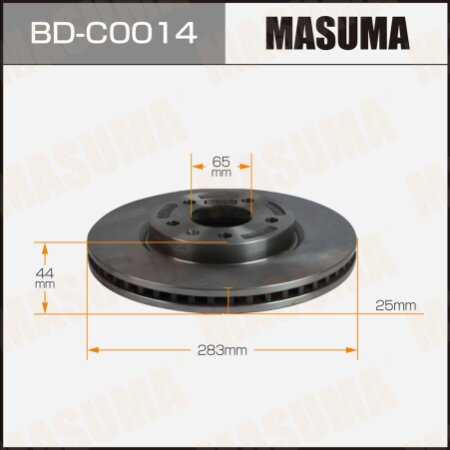 Brake disk Masuma, BD-C0014