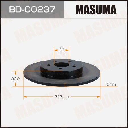 Brake disk Masuma, BD-C0237