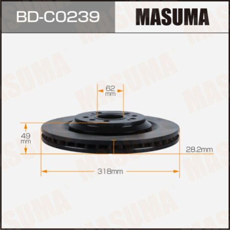 Brake disk Masuma, BD-C0239