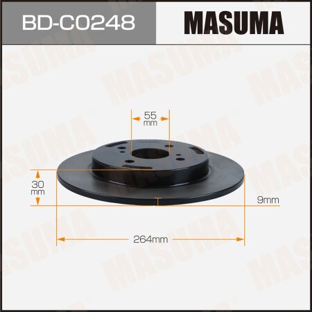 Brake disk Masuma, BD-C0248