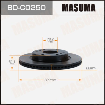Brake disk Masuma, BD-C0250