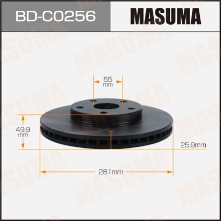 Brake disk Masuma, BD-C0063