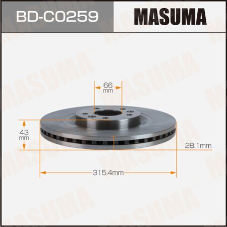 Brake disk Masuma, BD-C0259