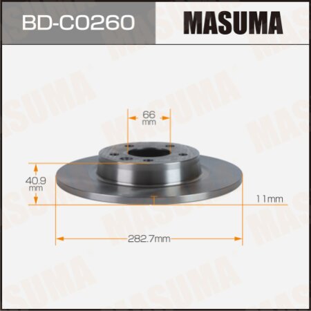 Brake disk Masuma, BD-C0260