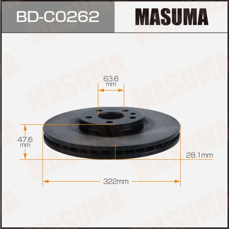 Brake disk Masuma, BD-C0262
