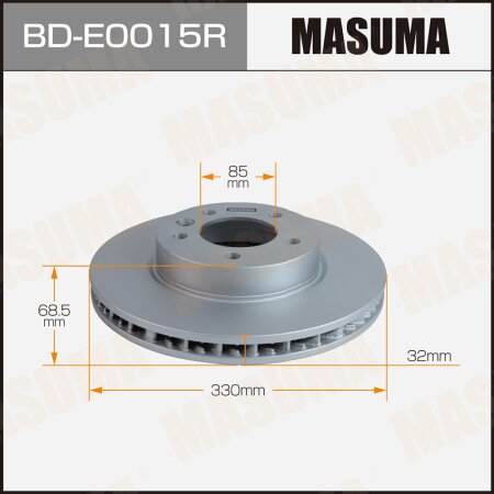Brake disk Masuma RH, BD-E0015R