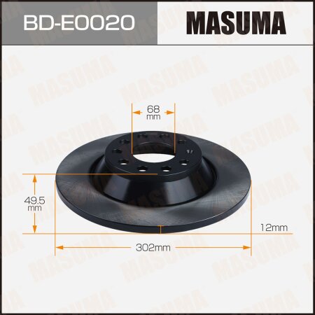 Brake disk Masuma, BD-E0020