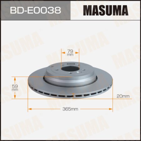Brake disk Masuma, BD-E0038
