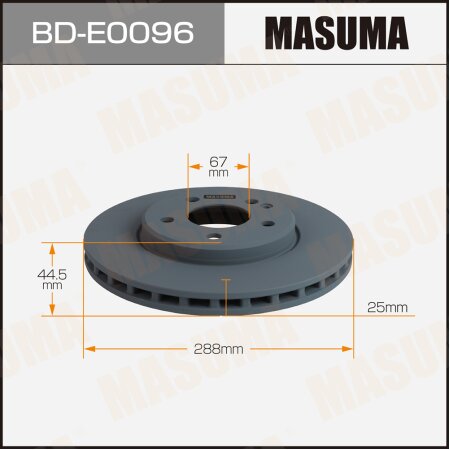 Brake disk Masuma, BD-E0096