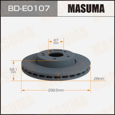 Brake disk Masuma, BD-E0107
