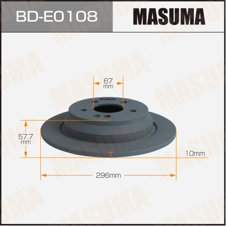 Brake disk Masuma, BD-E0108