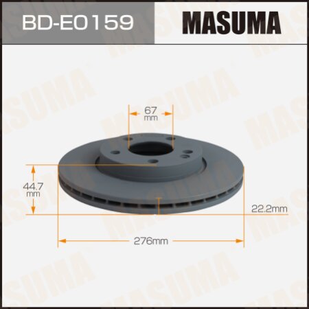 Brake disk Masuma, BD-E0159
