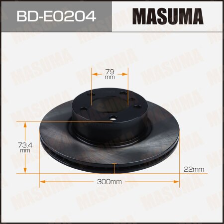 Brake disk Masuma, BD-E0204