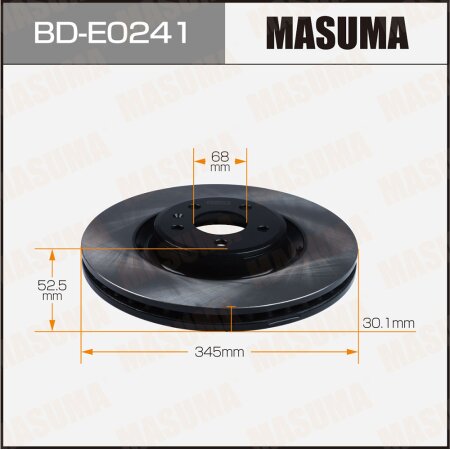 Brake disk Masuma, BD-E0241