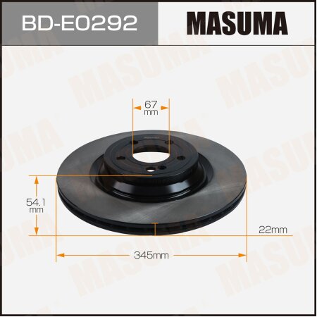 Brake disk Masuma, BD-E0292