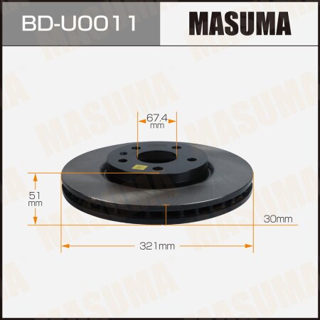 Brake disk Masuma, BD-U0011