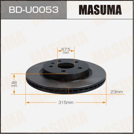 Brake disk Masuma, BD-U0053