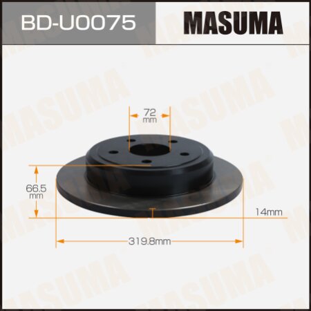 Brake disk Masuma, BD-U0075