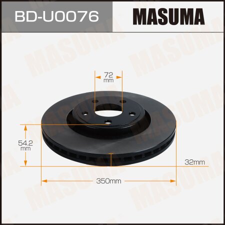 Brake disk Masuma, BD-U0076