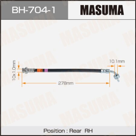 Brake hose Masuma, BH-704-1