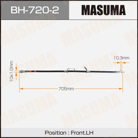 Brake hose Masuma, BH-720-2