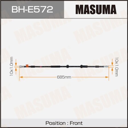 Brake hose Masuma, BH-E572