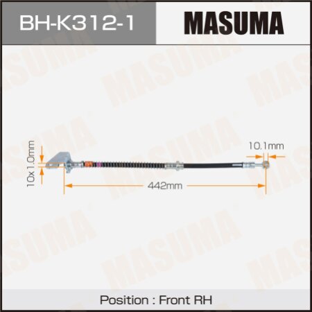 Brake hose Masuma, BH-K312-1