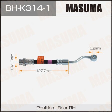 Brake hose Masuma, BH-K314-1